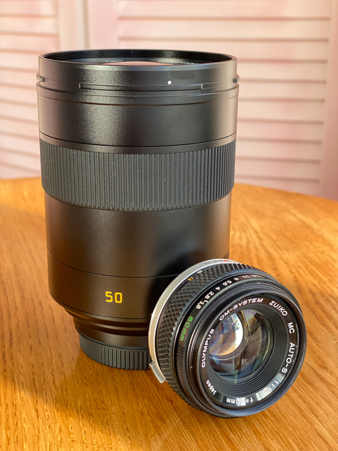from zuiko 50 to summilux sl 50 1